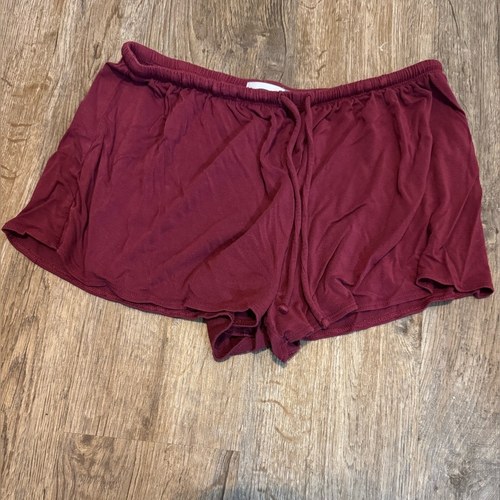 Old Navy Women's Burgundy Pajama Shorts